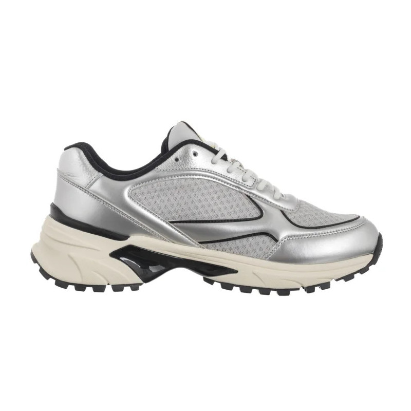 Calvin Klein Hike Runner Laceup Mesh Mix Met Silver/Black/Marshmallow YM0YM01402 0IX (CK708-a) sportiniai bateliai