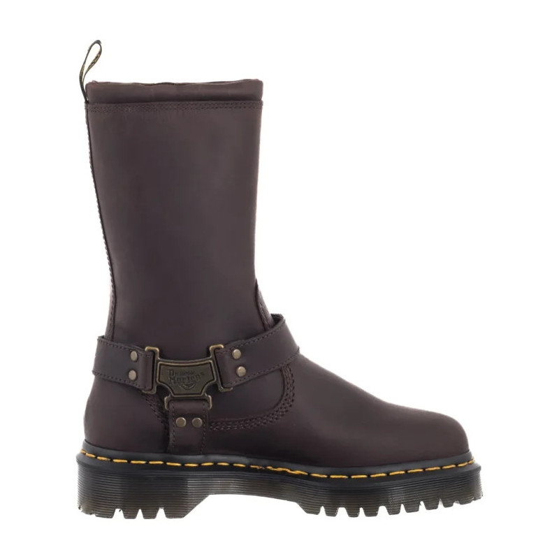 Dr. Martens Anistone Burnished Waxy Pull Up Wp Dark Brown 31901201 (DR114-a) batai