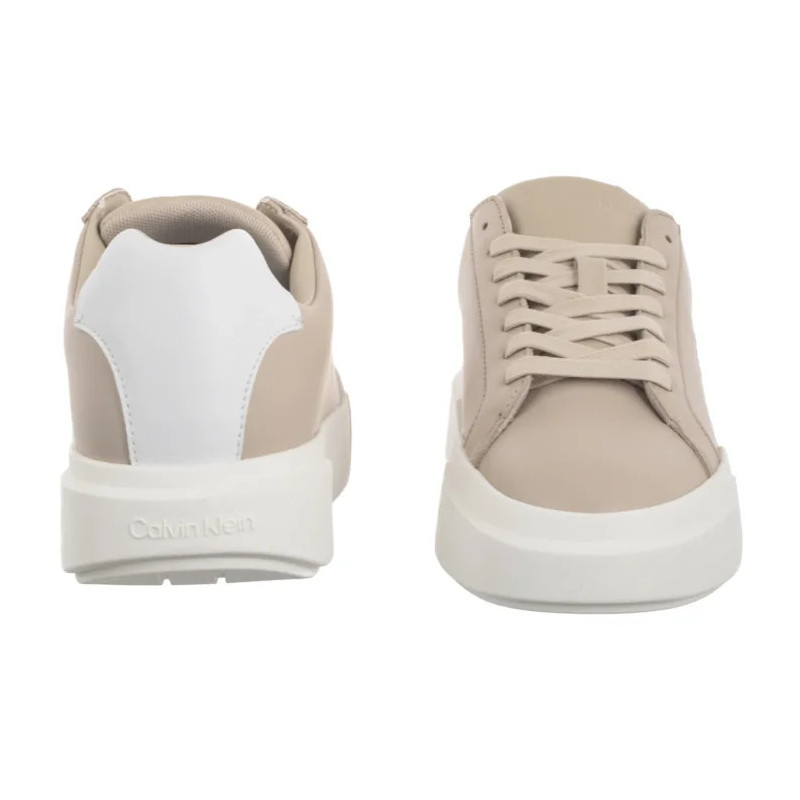 Calvin Klein Chunky Cupsole Laceup Lth Wn Stone Beige/Bright White YW0YW01947 ACE (CK688-b) sportiniai bateliai