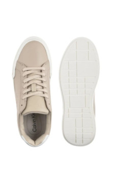 Calvin Klein Chunky Cupsole Laceup Lth Wn Stone Beige/Bright White YW0YW01947 ACE (CK688-b) sportiniai bateliai