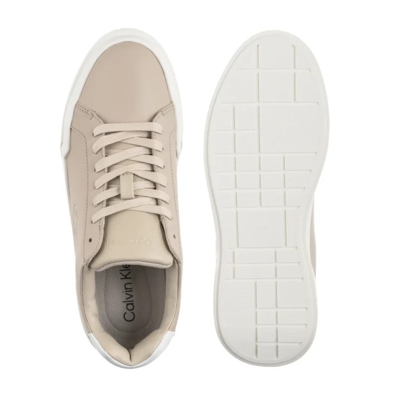 Calvin Klein Chunky Cupsole Laceup Lth Wn Stone Beige/Bright White YW0YW01947 ACE (CK688-b) sportiniai bateliai