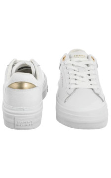 Tommy Hilfiger TH Foxing Platform Leather White FW0FW09018 YBS (TH1421-a) batai