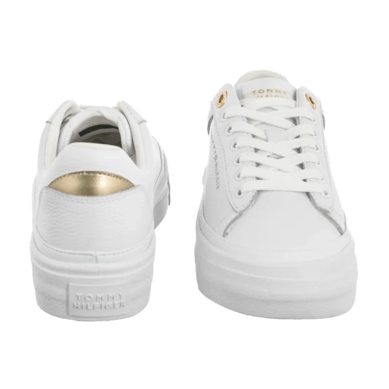 Tommy Hilfiger TH Foxing Platform Leather White FW0FW09018 YBS (TH1421-a) batai