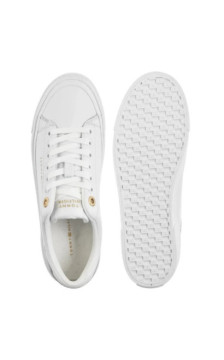 Tommy Hilfiger TH Foxing Platform Leather White FW0FW09018 YBS (TH1421-a) batai