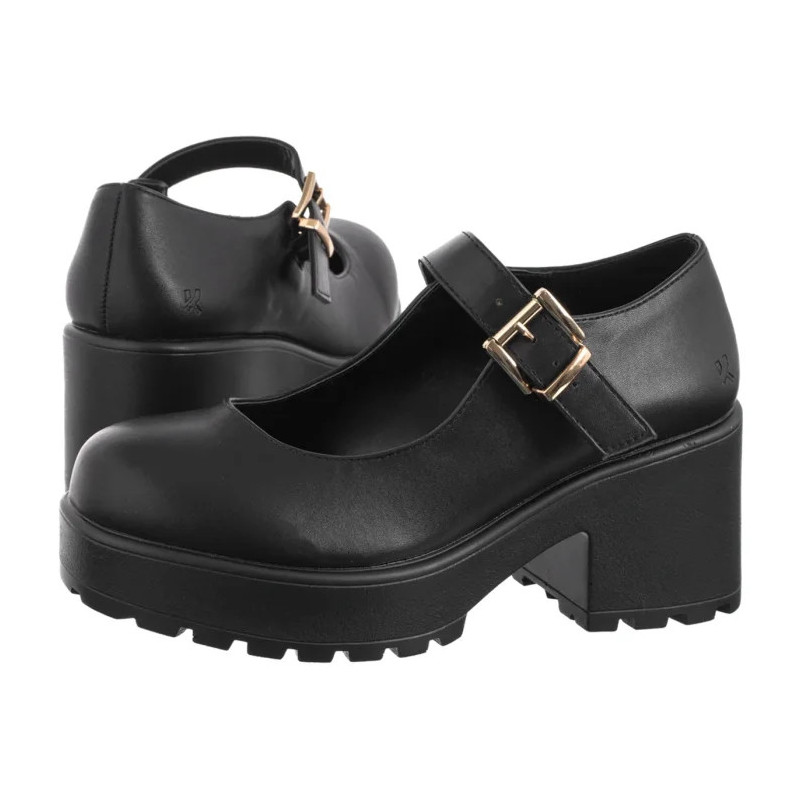 Koi Footwear Tira Mary Jane Shoes Black ND68BLK  (KO4-a) bateliai