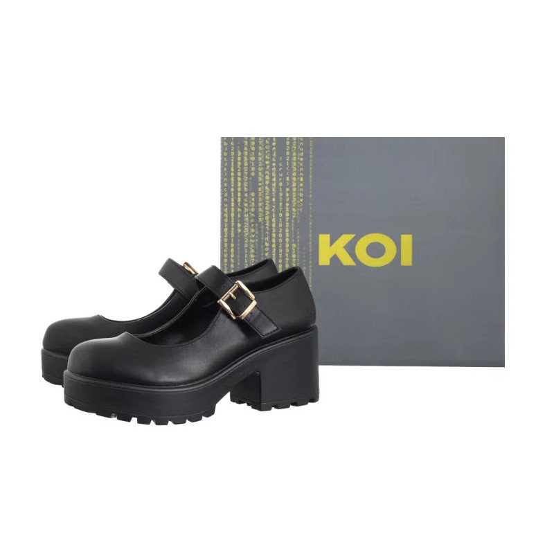 Koi Footwear Tira Mary Jane Shoes Black ND68BLK  (KO4-a) bateliai