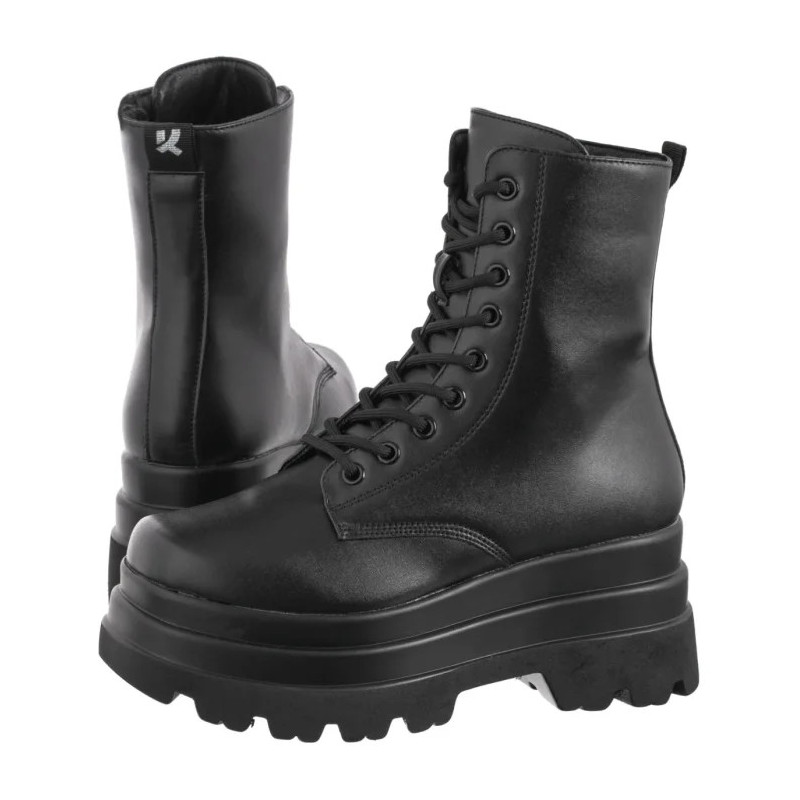 Koi Footwear Deathwatch Trident Platform Boots Black KA0061 (KO6-a) batai