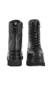 Koi Footwear Deathwatch Trident Platform Boots Black KA0061 (KO6-a) batai