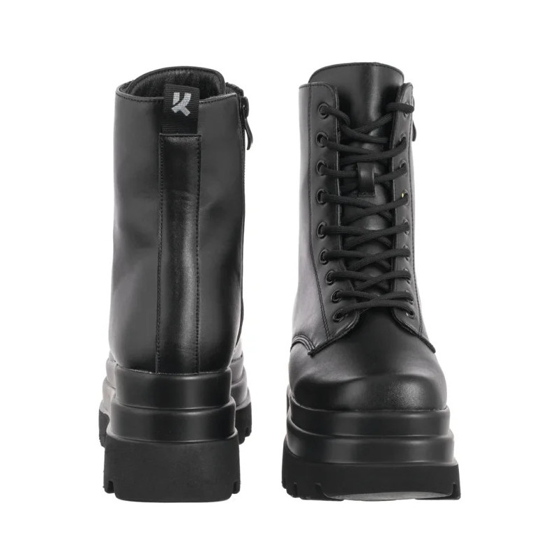 Koi Footwear Deathwatch Trident Platform Boots Black KA0061 (KO6-a) batai