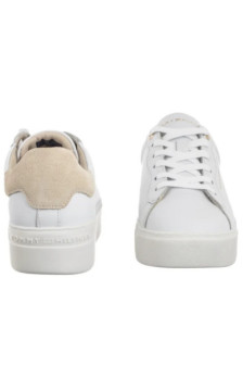 Tommy Hilfiger Chic Platform Cupsole Sneaker White/Soft Cream FW0FW09021 0K4 (TH1425-a) batai
