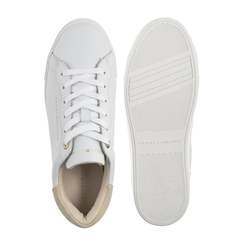 Tommy Hilfiger Chic Platform Cupsole Sneaker White/Soft Cream FW0FW09021 0K4 (TH1425-a) batai