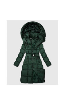 LONG JACKET WITH HOOD BLACK (PM7231) striukė