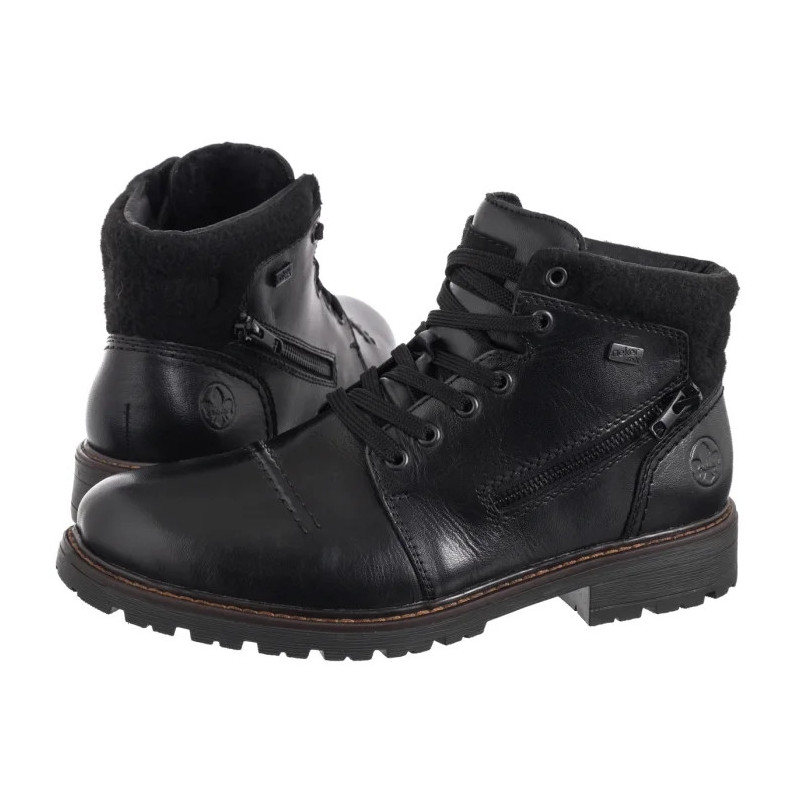 Rieker Czarne 32020-00 (RI346-a) žygio batai