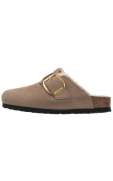 Birkenstock Boston Big Buckle Shearling Tabacco Brown 1030444 (BK343-a) Moteriški batai/šlepetės