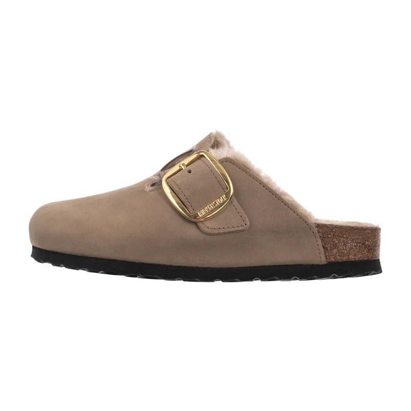 Birkenstock Boston Big Buckle Shearling Tabacco Brown 1030444 (BK343-a) Moteriški batai/šlepetės