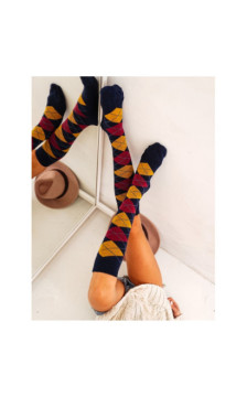 Milena medvilninės kojinės iki kelių 