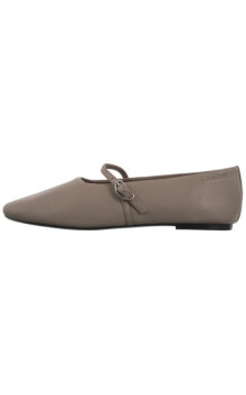 Calvin Klein Oblique Ballerina Mj Lth Hdw Desert Taupe HW0HW02847 PBO (CK718-a) bateliai