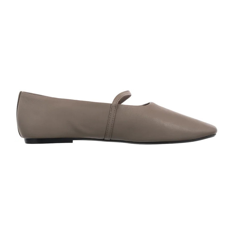 Calvin Klein Oblique Ballerina Mj Lth Hdw Desert Taupe HW0HW02847 PBO (CK718-a) bateliai