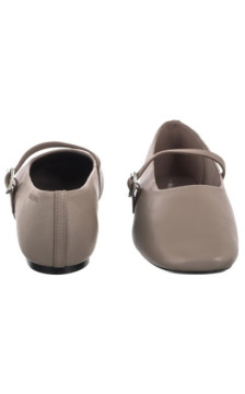 Calvin Klein Oblique Ballerina Mj Lth Hdw Desert Taupe HW0HW02847 PBO (CK718-a) bateliai