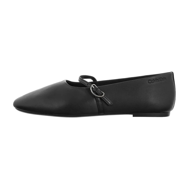 Calvin Klein Oblique Ballerina Mj Lth Hdw Black HW0HW02847 BEH (CK718-b) bateliai