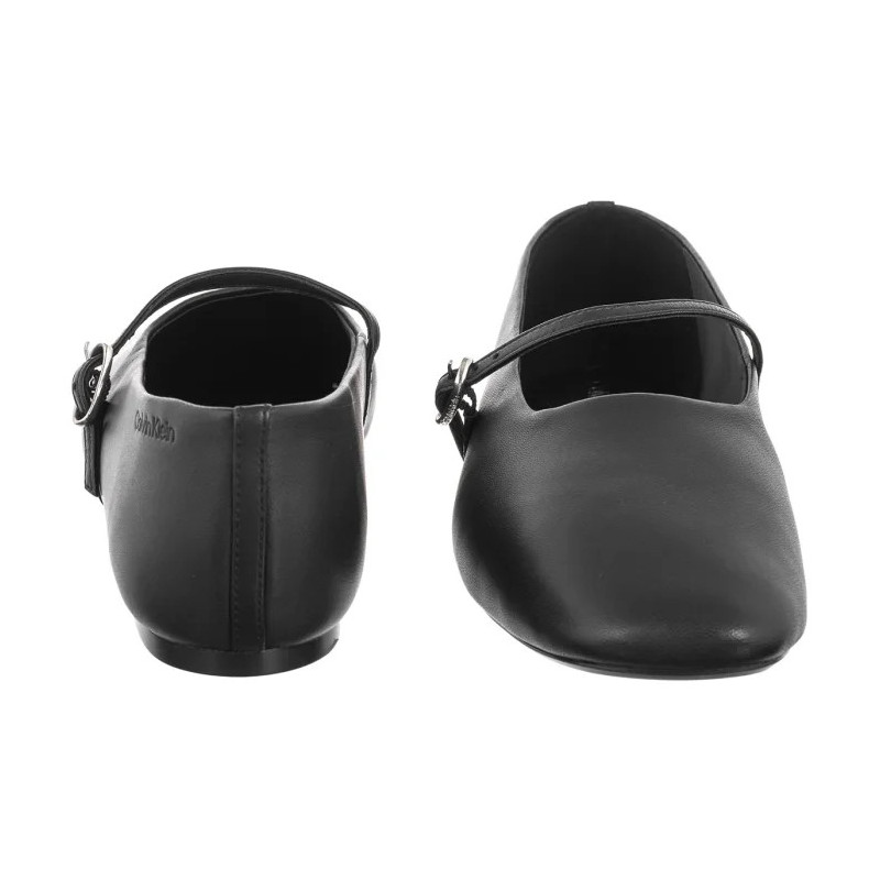 Calvin Klein Oblique Ballerina Mj Lth Hdw Black HW0HW02847 BEH (CK718-b) bateliai