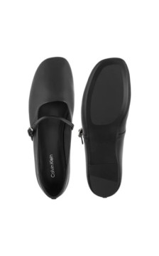 Calvin Klein Oblique Ballerina Mj Lth Hdw Black HW0HW02847 BEH (CK718-b) bateliai