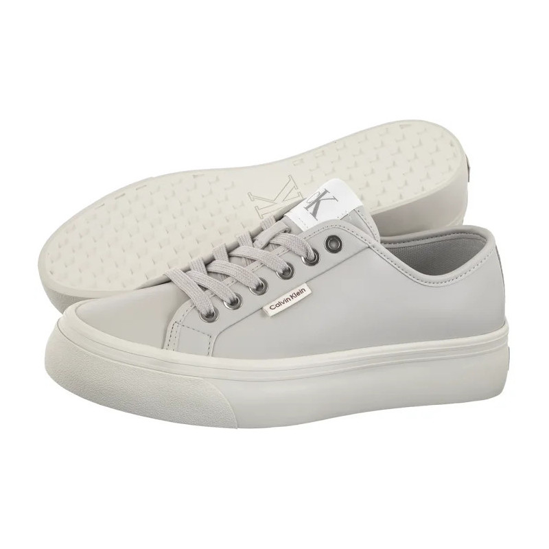 Calvin Klein Vulc Flatf Lace Up Lth Moonstruck/Dk Ecru YW0YW01932 PDJ (CK720-a) sportiniai bateliai