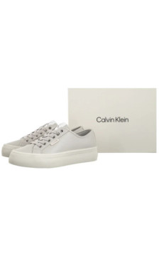 Calvin Klein Vulc Flatf Lace Up Lth Moonstruck/Dk Ecru YW0YW01932 PDJ (CK720-a) sportiniai bateliai