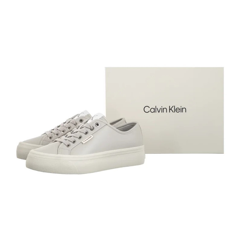 Calvin Klein Vulc Flatf Lace Up Lth Moonstruck/Dk Ecru YW0YW01932 PDJ (CK720-a) sportiniai bateliai