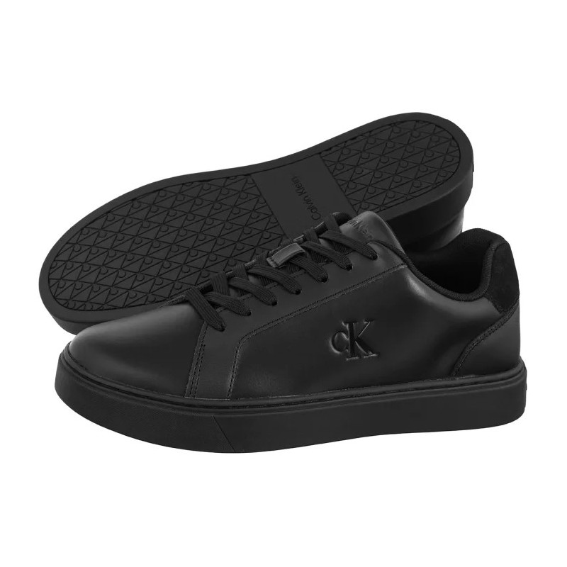Calvin Klein Classic Cupsole Laceup Lth Triple Black/Black YM0YM01435 00T (CK721-a) sportiniai bateliai
