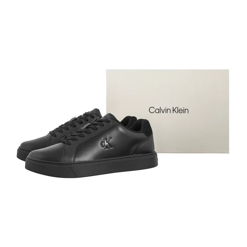 Calvin Klein Classic Cupsole Laceup Lth Triple Black/Black YM0YM01435 00T (CK721-a) sportiniai bateliai
