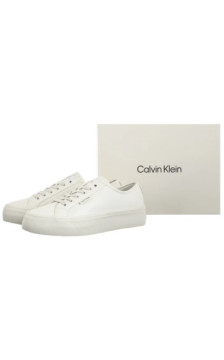 Calvin Klein Vulc Flatf Lace Up Lth Lily White YW0YW01932 YAJ (CK720-b) sportiniai bateliai