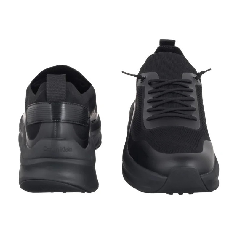Calvin Klein Chunky Runner Lace Up Sock Knit Triple Black YM0YM01457 0GJ (CK726-a) sportiniai bateliai