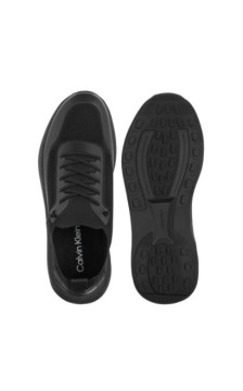 Calvin Klein Chunky Runner Lace Up Sock Knit Triple Black YM0YM01457 0GJ (CK726-a) sportiniai bateliai
