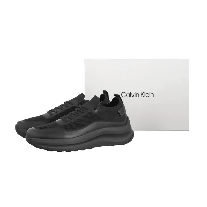 Calvin Klein Chunky Runner Lace Up Sock Knit Triple Black YM0YM01457 0GJ (CK726-a) sportiniai bateliai