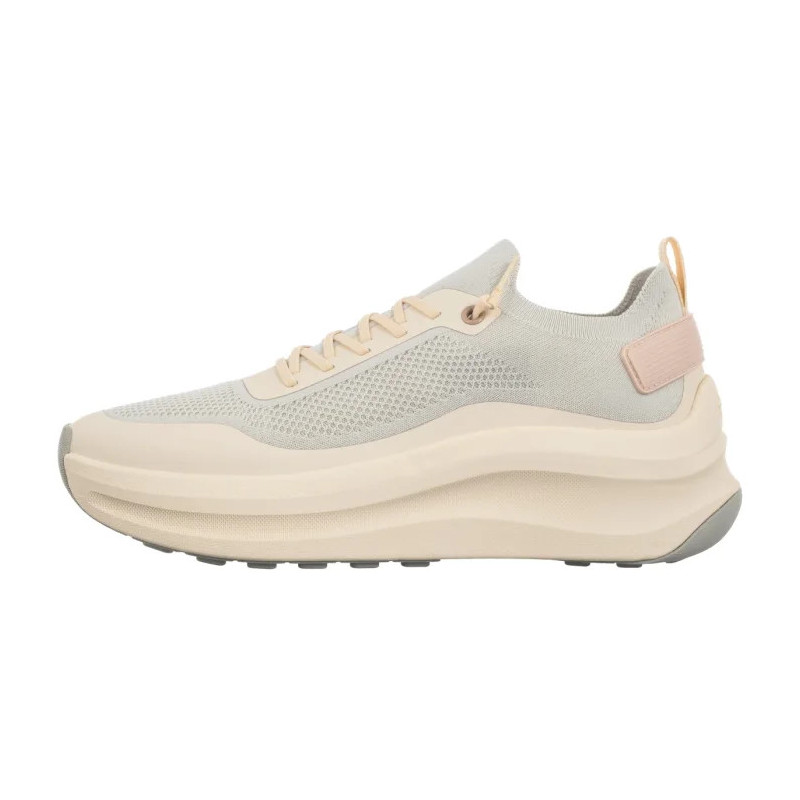 Calvin Klein Chunky Runner Lace Up Sock Knit Vaporous White/Light Cashew YW0YW02033 PF6 (CK725-a) bateliai