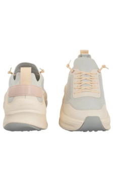 Calvin Klein Chunky Runner Lace Up Sock Knit Vaporous White/Light Cashew YW0YW02033 PF6 (CK725-a) bateliai