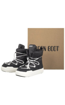 Moon Boot MB Jr Park Lace Mid Black 3440070 N001 (MB78-a) batai