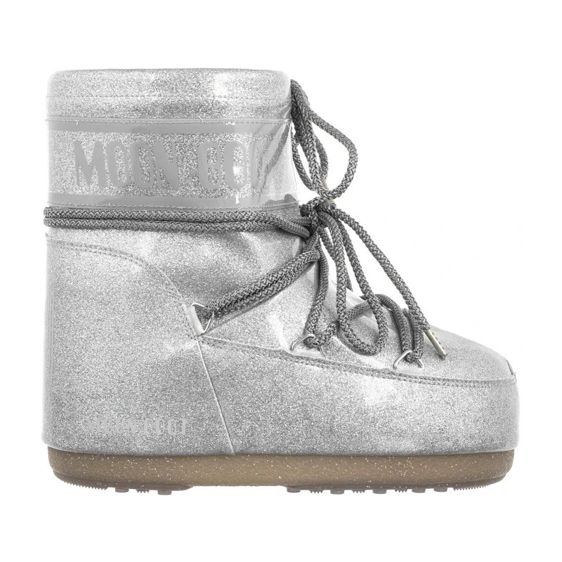 Moon Boot Icon Low Glitter Silver 1409440 H001 (MB66-b) batai