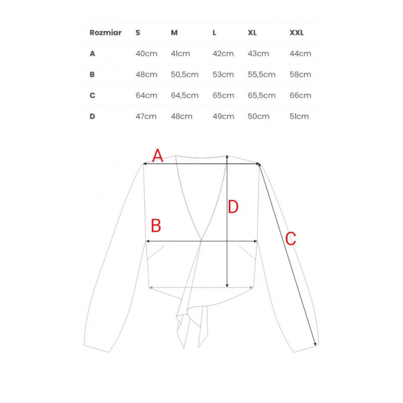 M861 Krótka bluzka - jeansowa