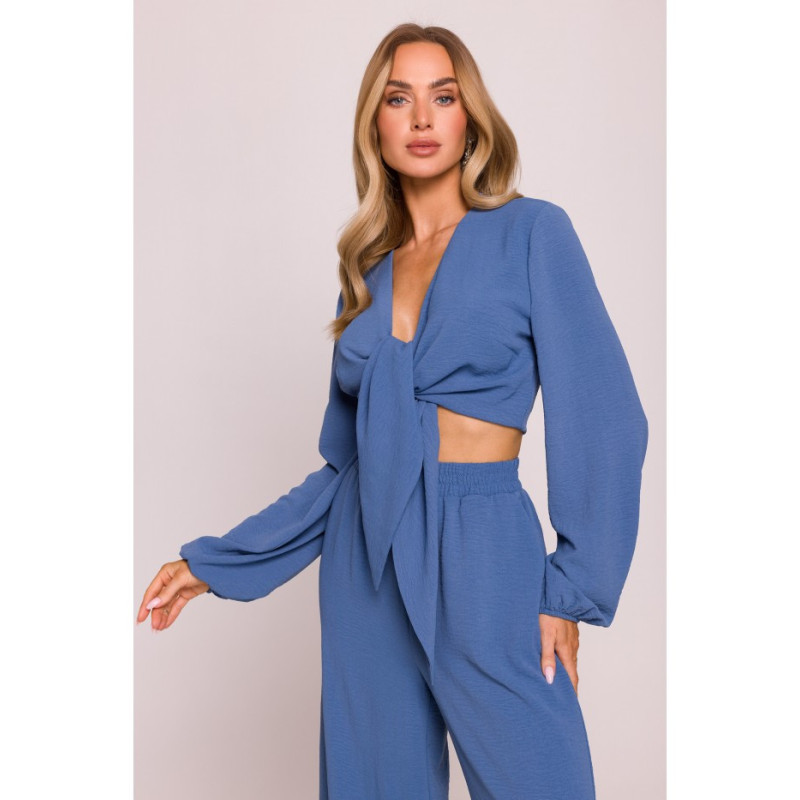 M861 Krótka bluzka - jeansowa