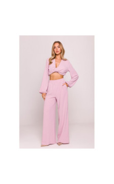 M862 Długie spodnie letnie - brudny róż