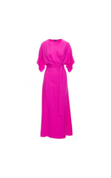 S406 Wiskozowa sukienka maksi - liliowa