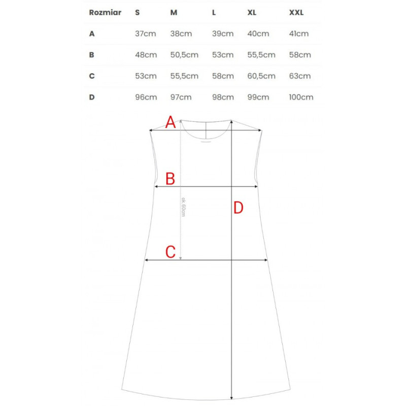 S408 Sukienka bez rękawów - beżowa