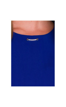 S408 Sukienka bez rękawów - chabrowa