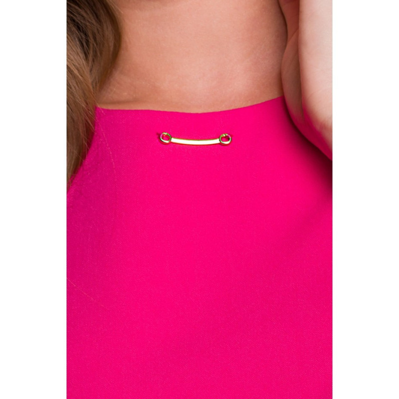 S408 Sukienka bez rękawów - różowa