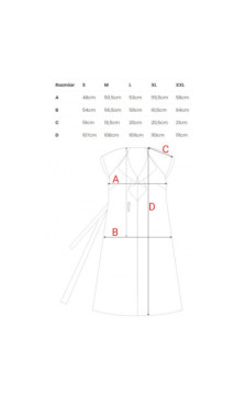 S411 Sukienka z żabotem - czarna