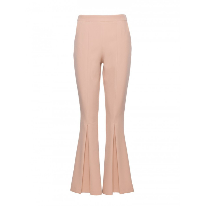 M874 Spodnie dzwony - beżowe