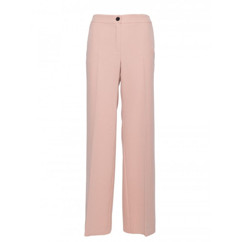 M875 Spodnie z szerokimi nogawkami - beżowe