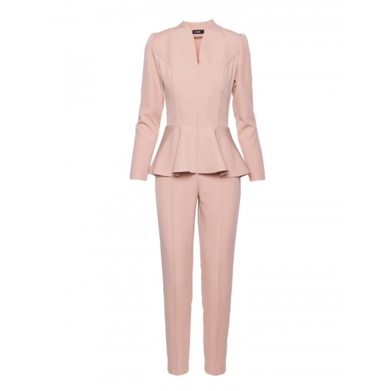 M878 Kombinezon z baskinką - beżowy